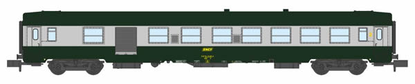 REE Modeles NW-151 - French SNCF Coach Class UIC CAR B5D Green/ALU Yellow Logo Era IV